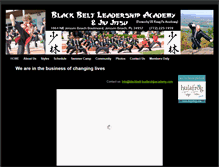 Tablet Screenshot of blackbelt-leadershipacademy.com